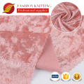 Textiles de fantaisie chinois teintes de velours teintes de glace personnalisée bon marché scholl velours de tissu doux tissu tissu tercciopelo pour vêtements